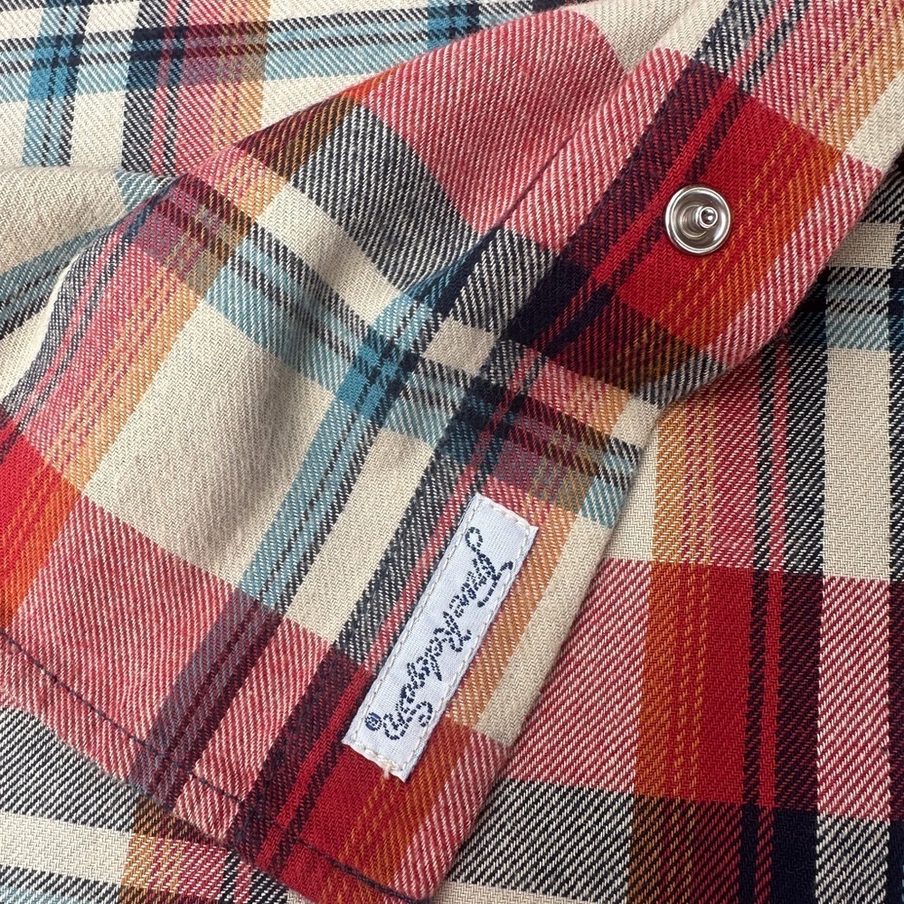 Men’s Authentic True Religion Jean Company Shirt (Size 3XL) Red And Tan - Picture 7 of 10